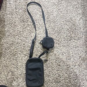 Lululemon black Crossbody Bag with Coin Pouch